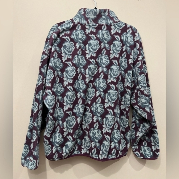 ARITZIA TNA Polar Fleece 1/4 Zip Purple Roses Women’s Size Small - Picture 8 of 9